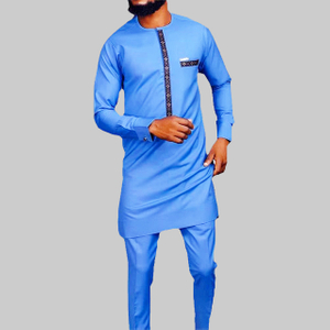 Ankara Wax Fabric African Design Dresses For Men