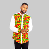 African Wax Fabric Design Dress For Men