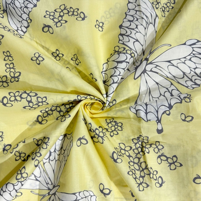 Yachitex 100% Cotton With Butterfly Fabric Garden Styles For Clothing